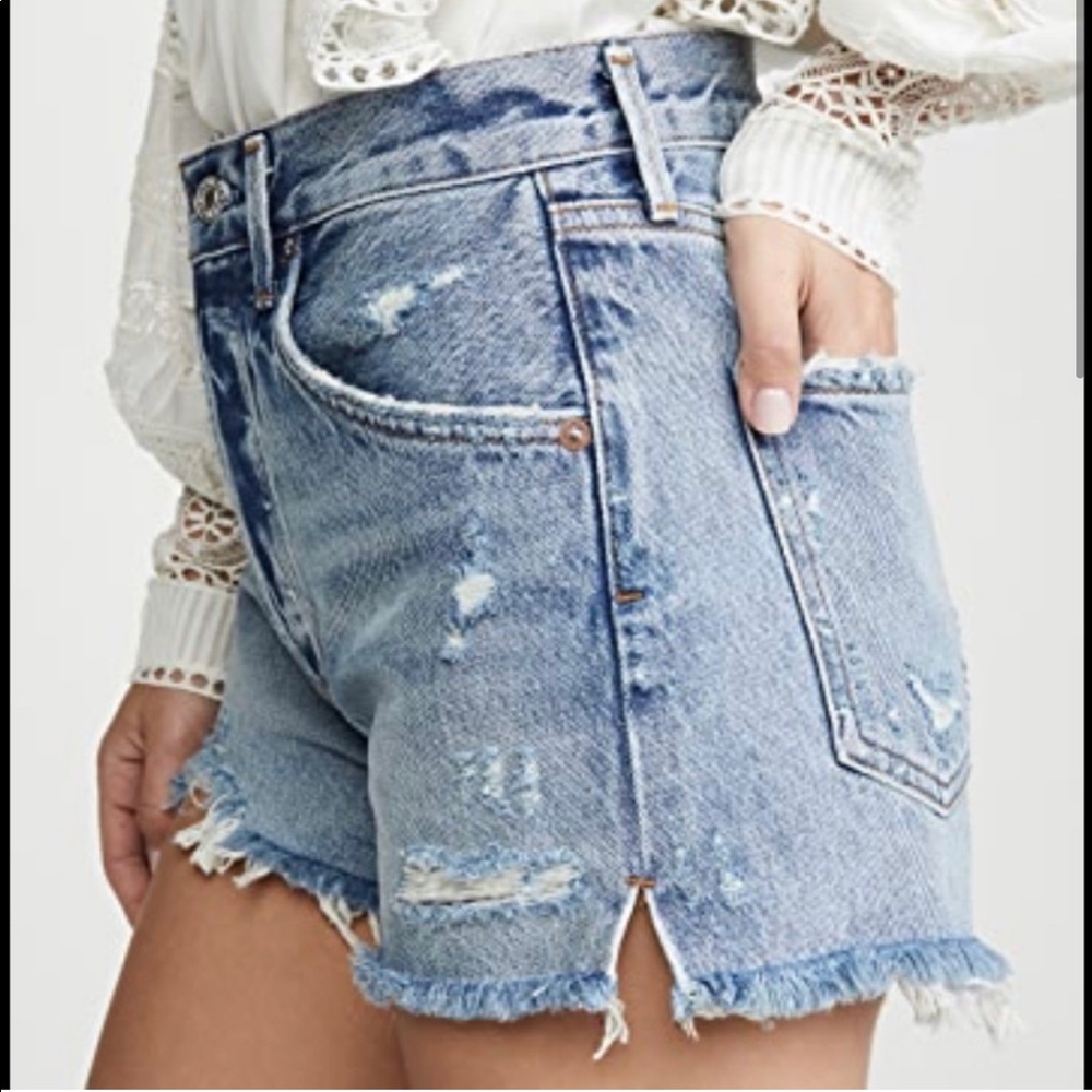 Agolde cut off Jean shorts